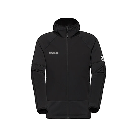 Mammut Massone ML Hooded Jacket - Mens, Black, S, 1014-06190-0001-113