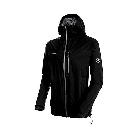 Mammut Mens Rainspeed Advanced HS Hooded Jacket, Black, 2XL, 1010-26370-0001-117
