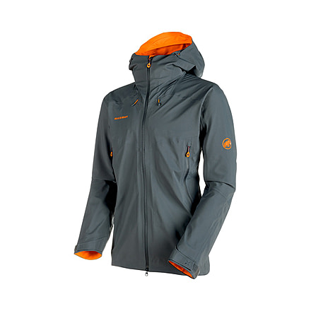 Mammut Mens Ultimate Eisfeld SO Hooded Jacket, Storm, Medium, 1010-24720-0239-114