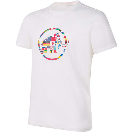 Mammut Nations T-Shirt - Mens, Bright White, Large, 1017-02220-00229-115