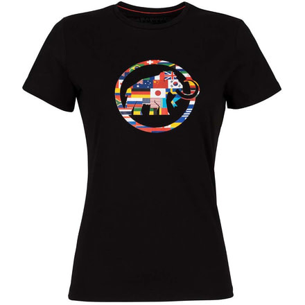 Mammut Nations T-Shirt - Womens, Black, Extra Small, 1017-02230-0001-112