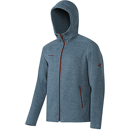Mammut Polar Hooded Midlayer Jacket - Men's-Chill/Maroon-X-Large