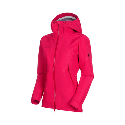 Mammut Ridge Hardshell Hooded Jacket - Womens, Dragon Fruit, Large, 1010-21861-3547-115