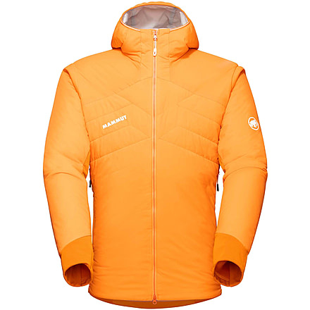 Mammut Rime Light IN Flex Hooded Jacket - Mens, Dark Radiant/Dark Cheddar, Large, 1013-02150-2244-115