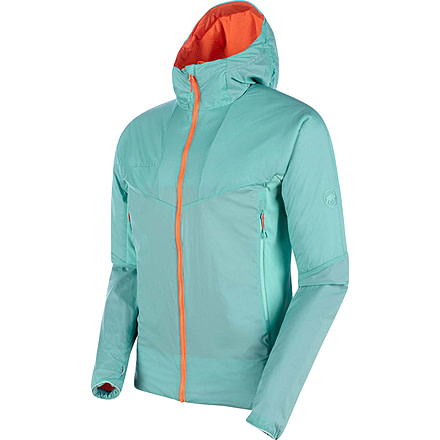 Mammut Rime Light IN Flex Hooded Jacket - Mens, Waters/Zion, Large, 1013-00840-50151-115