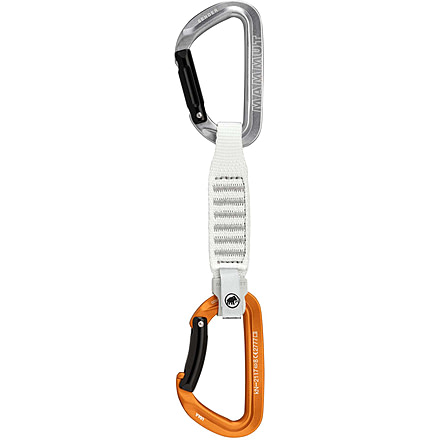 Mammut Sender Keylock 12 cm Quickdraw, Light Grey/Gold, 12 cm, 2040-02701-33272-74