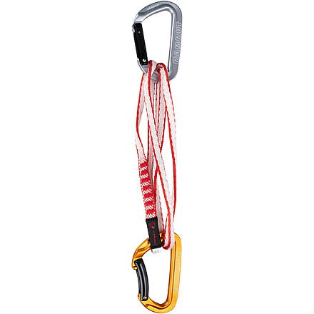 Mammut Sender Keylock 60 cm Quickdraw, Straight Gate/Bent Gate Key Lock, Light Grey/Gold, 2040-02510-33272-60