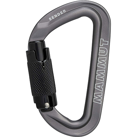 Mammut Sender Twistlock Carabiner, Grey, One size, 2040-02540-1602-1