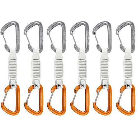 Mammut Sender Wire 12 cm 6-Pack Quickdraws, Light Grey/Gold, 12 cm, 2040-02801-19272-74