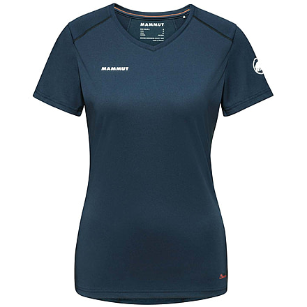 Mammut Sertig T-Shirt - Womens, Marine/Black, Large, 1017-00140-5975-115