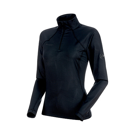 Mammut Snow ML Half Zip Pull - Womens, Black-Black, S, 1010-21960-0052-113