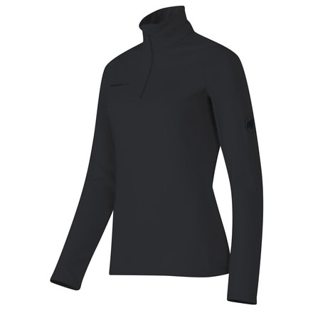 Mammut Snow Zip Longsleeve - Womens-Black-Large