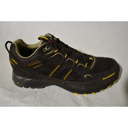 Mammut T Element Low GTX Boot-Men's-US 9.5-Dark Brown/Yellow