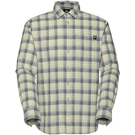 Mammut Trovat Summer Longsleeve Shirt - Mens, Silver Sage/Mammut Red, Medium, 1015-01610-1310-114