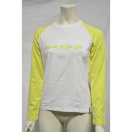 Mammut Tuff Longsleeve - Women's-White/Sunshine-Small