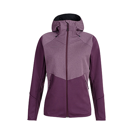 Mammut Ultimate VI SO Hooded Jacket - Women's, Blackberry/Blackberry Melange, Large, 1011-01240-6389-115