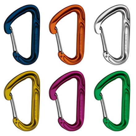 Mammut Wall Light Wiregate Carabiner - 6 Pack-Assorted