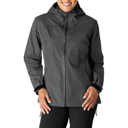 Mammut Wenaha Rain Jacket - Womens, Graphite, Small, 1010-23840-0121-113