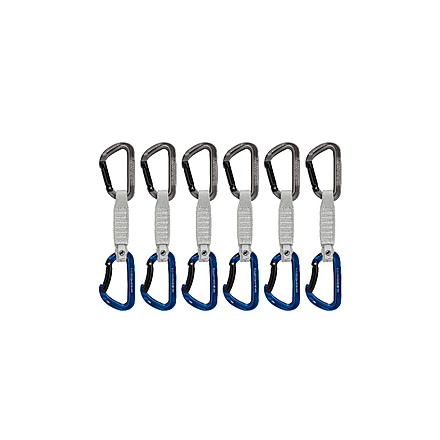 Mammut Workhorse Keylock 12 cm 6-Pack Quickdraws, Grey/Blue, 12cm, 2040-02571-33275-74