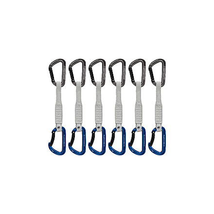 Mammut Workhorse Keylock 17 cm 6-Pack Quickdraws, Grey/Blue, 17 cm, 2040-02581-33275-75