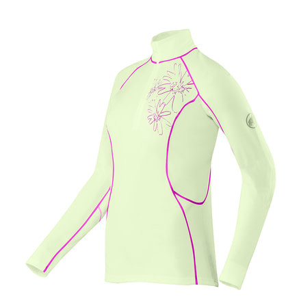 Mammut Zip Longsleeve Print All-Year - Women's-Powder-Small