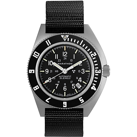 Marathon Auto SSNAV-D Ballistic Watch, 11in, Black, 41mm, WW194029SS-0101