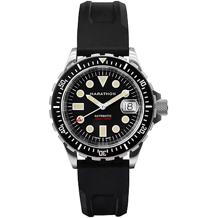 Marathon Original SAR w/ Date Watches, Rubber, 41mm, Black, WW194006SS-2030