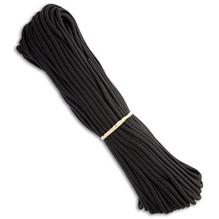 Marbles Black 550 Paracord Nylon Braided 7-Strand Core 100 USA, Black, adult, BHQ-6203