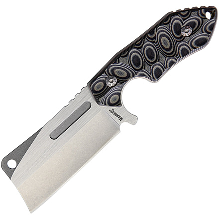 Marbles Fixed Blade, 3.5 stainless blade, Black and gray sculpted G10 handle, MR560 / TDH787-75SGB
