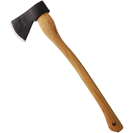 Marbles Outdoor Axe, Overall 20.25in, Blade Standard Edge, 6in Axe Head With 3.5in Cutting Edge, Hickory Wood Handle With, MA701SB-20