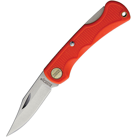 Marbles Small Lockback Orange Folding Knife, 1.88 satin finish stainless clip point blade, Orange nylon handle, BF210639 MR568 ORANGE