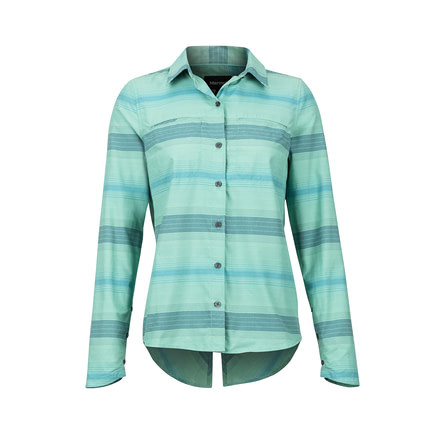 Marmot Aeolian Long Sleeve - Womens, Pond Green, Small, 47450-4570-S