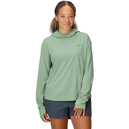 Marmot AirExchange SolarShield Hoody - Womens, Agate Green, M, M16057-24373M