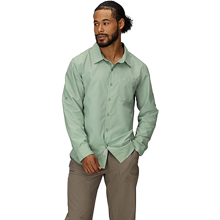 Marmot AirExchange SolarShield LS Shirt - Mens, Agate Green, L, M16113-24373L