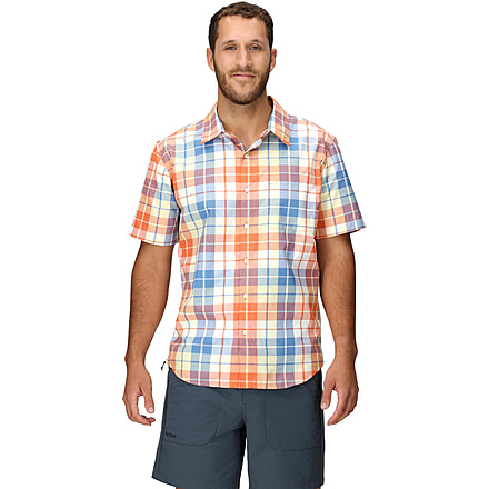 Marmot AirExchange SolarShield Novelty SS Shirt - Mens, Pomelo Wayland Plaid, M, M16075-24293M