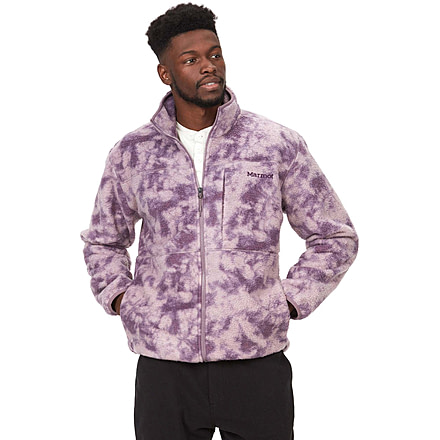 Marmot Aros Printed Fleece Jacket - Mens, Hazy Purple Ice Dye, Small, M14920-22400-S