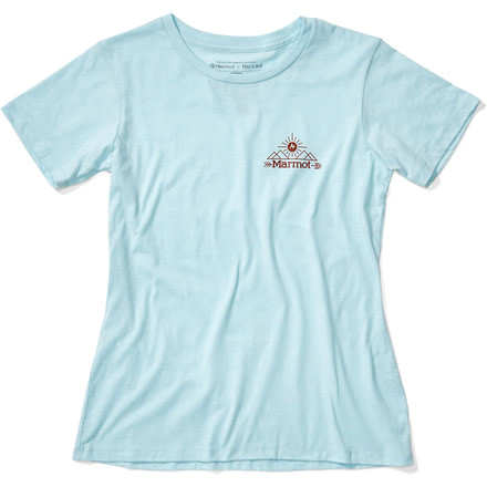 Marmot Arrow Short Sleeve T-Shirt - Womens, Corydalis Blue Heather, Small, 46480-3133-S
