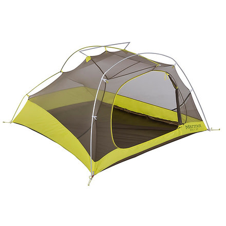Marmot Bolt Ultralight 3-Person Tent, Dark Citron/Citronelle, One Size, 39010-9819-ONE