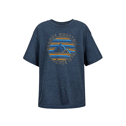 Marmot Boys Purview Short Sleeve T-Shirt, Arctic Navy Heather, M 42440-8719-M