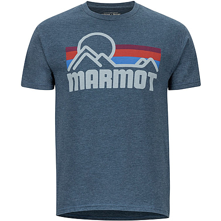 Marmot Coastal T-Shirt - Mens, New Navy Heather, Medium, 42430-3689-New Navy Heather-M