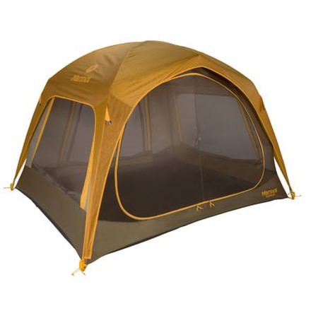 Marmot Colfax 4P - 4 Person, 3 Season-Golden Copper/Dark Olive