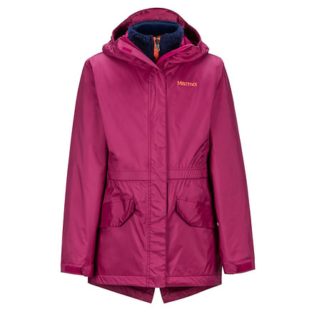 Marmot Demo, Precip Eco Comp Jacket - Girl's, Purple Berry, Medium, 46540-PurpleBerry-M-DEMO