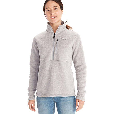 Marmot Drop Line 1/2 Zip - Womens, Sleet, Large, M13224-504-L