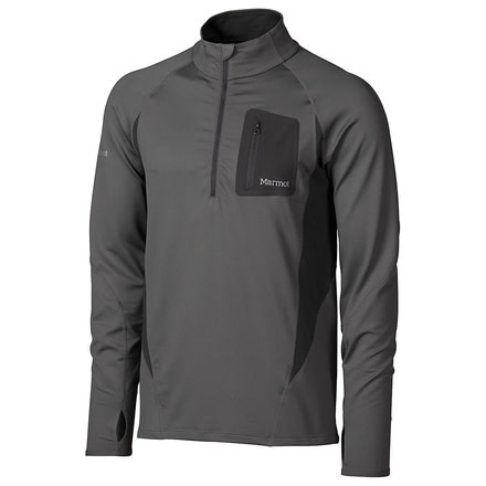 Marmot Elance 1/2 Zip Long Sleeve - Men's-Cinder-XX-Large