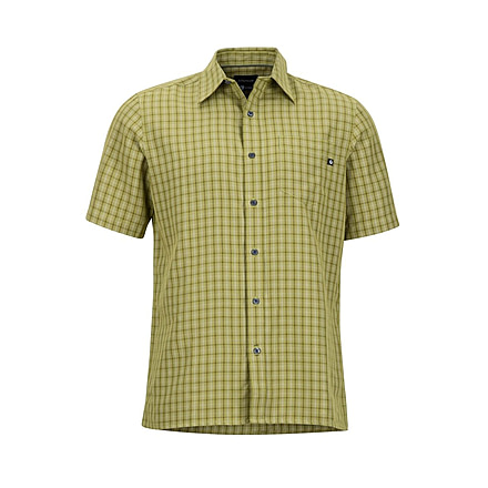 Marmot Eldridge Short Sleeve Shirt - Mens, Wheatgrass, Extra Large 62220-4423-XL