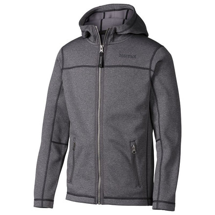 Marmot Emerson Hoodie - Boy's -Slate Grey Heather-Large