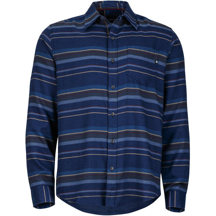 Marmot Enfield Flannel Long Sleeve - Men's-Dark Indigo Heather-Medium