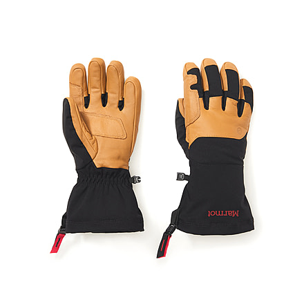Marmot Expedition Guide Gloves, Black/Tan, Medium, 195115254773