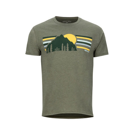 Marmot Explorer Tee Short Sleeve - Mens, Olive Heather, Medium, 42540-Olive Heather-M-DEMO