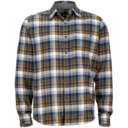 Marmot Fairfax Long Sleeve Flannel-Vintage Navy-Large